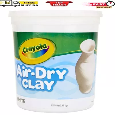 Air Dry Clay (5Lb Bucket) Natural White Modeling Clay For Kids Sculpting Mater • $15.69