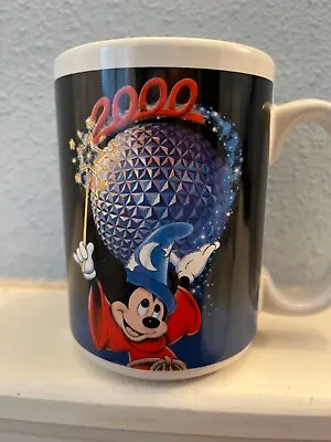 Disney Mickey Mouse Sorcerer Epcot 2000 Celebrate The Future Hand In Hand Mug • $0.99