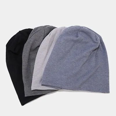 Mens Women Ladies Cotton Warm Slouch Hat Cap • £5.99