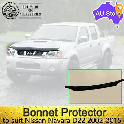 $85 • Buy Bonnet Protector Guard Black To Suit Nissan Navara D22 2002-2015