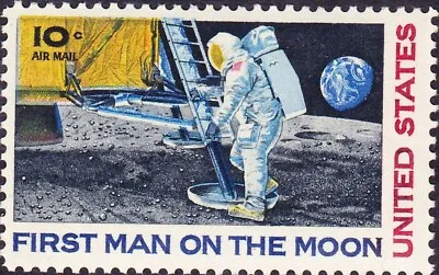 1969 First Man On The Moon MNH Stamp From USA • £1.99