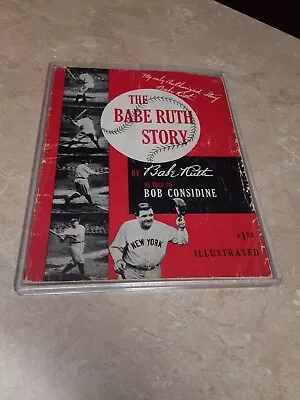 The Babe Ruth Story By Babe Ruth 1948 Told By Bob Considine PR-VG  • $17.99