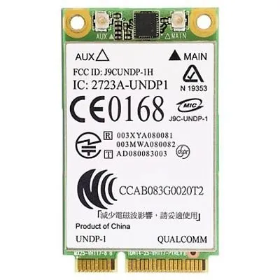 Gobi1000 HP QUALCOMM Un2400 UNDP-1 EV-DO 3G HSPA WWAN UMTS PCI-e Card 483377-002 • $5.90