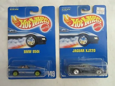 Hot Wheels BMW 850i & Jaguar XJ220 Die Cast 2-Car Set • £14.42