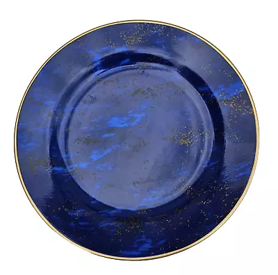 L'OBJET LAPIS For NEIMAN MARCUS 6 5/8  BREAD PLATE(S)-LAPIS LAZULI & GOLD • $33.50