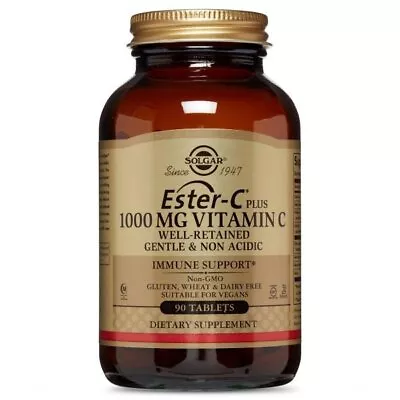 Solgar Ester-C Plus 1000 Mg Vitamin C 90 Tablet • $19.39