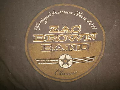 ZAC BROWN BAND CONCERT T SHIRT Spring Summer Tour 2011 Get What You Give MEDIUM • $15.99