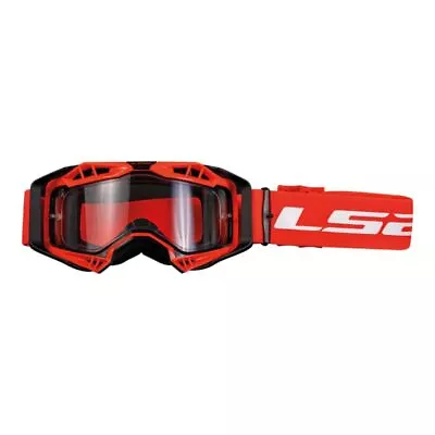 LS2 - Unisex Lightweight Motocross Aura Goggles With Clear Lens - One-Size • $39.98