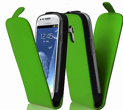 Samsung Galaxy Ace 2 I8160 Dark Green Case Vertical Flip Down Cover • £1.99