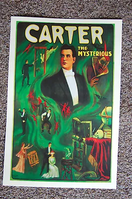 Carter The Great Magician Poster #5 1905 The Mysterious • $7