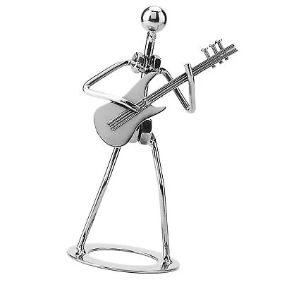Musician Player Collectible Figurine Ornaments Iron Guitar Player Figurine Gsa • £11.52