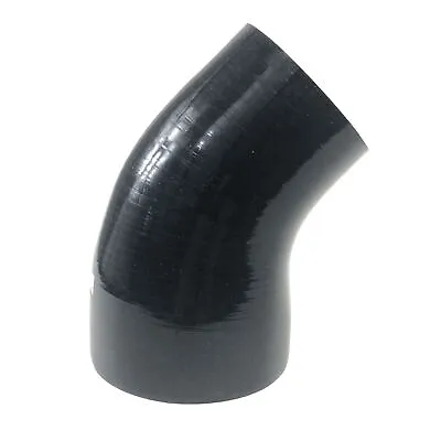 Brand NEW 3  To 4  Black 45 Degree Silicone Hose Coupler 4 Layer Polyester • $15.99