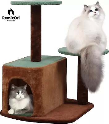 RemixOri 64CM Small Cat Tree Cat Tree Tower Cat Condo Kitten Activity Center • $25.99