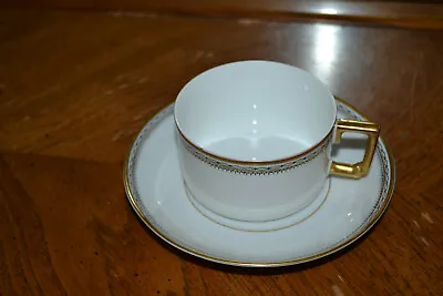 Vintage Heinrich H & C0. Bavaria  Claridge  Cup And Saucer With Gold Trim. • $6.99