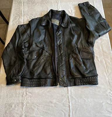 Elvis Leather Store Men’s Full Zip Leather Jacket Made In Turkey Genuine Leather • $10