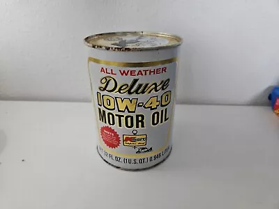 Vintage Kmart 1-quart All Weather Deluxe 10w-40 Motor Oil Can Unopened • $8.95