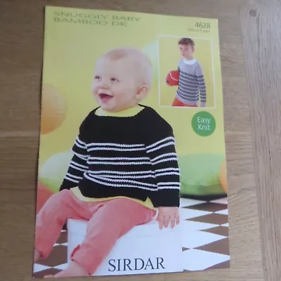 £2.50 • Buy Sirdar Snuggly Baby Bamboo DK - Pattern No. 4628 - Sweater - Birth To 7 Years