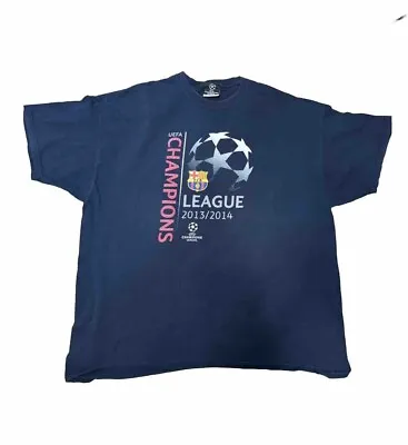 FC Barcelona Champions League Champions T-Shirt 2013-14 XXL T-Shirt • $49.99