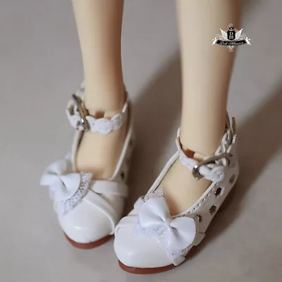 MSD 1/4 BJD Shoes Hollow Out Bow White Shoes Dollfie LUTS MID DOD AOD DZ AF SOOM • $14.39