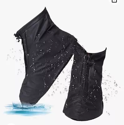 Rain Shoe Cover Over Shoes Galoshes Waterproof Reusable 4XL Festival Outdoors  • £4