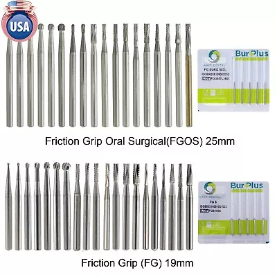Wave Dental Surgical Bur Round Long 25mm Carbide Bur Friction Grip FG High Speed • $242.99
