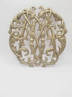 Brass Trivet Virginia Metalcrafters COLONIAL WILLIAMSBURG Cypher • $15
