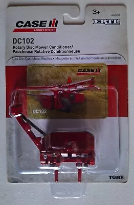Ertl Die Cast Case IH DC102 Rotary Disc Mower Conditioner 1/64 Scale - #44080 • $7
