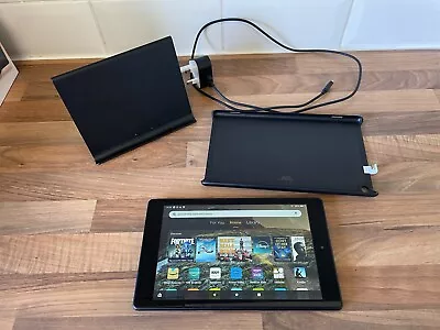 AMAZON FIRE HD 8 8th GENERATION L5S83A 16GB WIFI & WIRELESS CHARGING DOCK • £49.99