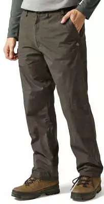 Craghoppers Mens Classic Kiwi (Long) Walking Trousers Outdoor Pants - Brown • £14.95