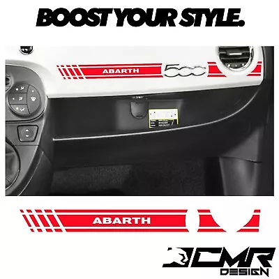 Sticker Dashboard Fiat 500 Abarth 595 Sticker Inner Stripe Dashboard Red • $41.62