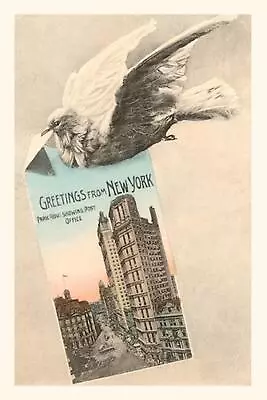 Vintage Journal Greetings From New York City Carrier Pigeon By Found Image Pres • $13.78