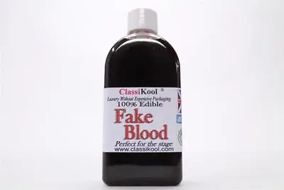 Classikool 100ml Fake Blood: Mouth Safe Stage Halloween Fancy Dress Makeup UK • £5.99