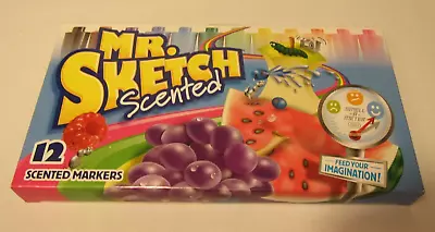 Mr. Sketch Scented Markers Chisel Tip Assorted Colors 12-Count  # 1905069 • $13.99