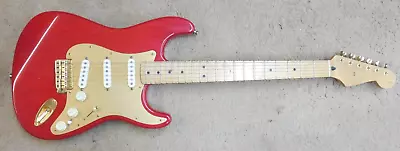 2002 Fender Stratocaster Deluxe MIM (Made In Mexico) Candy Apple Red Guitar • $539