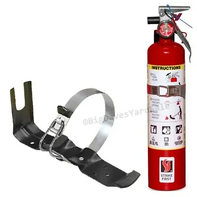 2.5 Lb Fire Extinguisher ABC Dry Chemical  DOT Vehicle Marine Bracket W 2024 Tag • $59.99