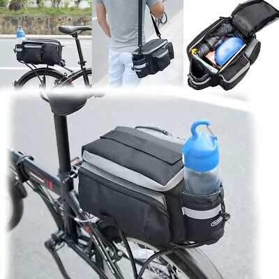 $25.63 • Buy Cycling Bicycle Bike Rear Rack Bag Tail Seat Pannier Trunk Pack Shoulder Handbag