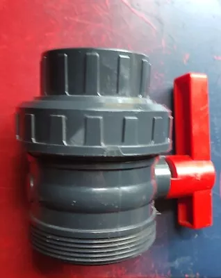 Union Ball Valve With Threaded Connections PVC 2  X 2-1/4  • $25