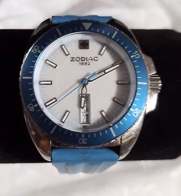 Zodiac 1882 Speed Dragon ZO5518 Turquoise Blue Swiss Made Watch  • $179.95