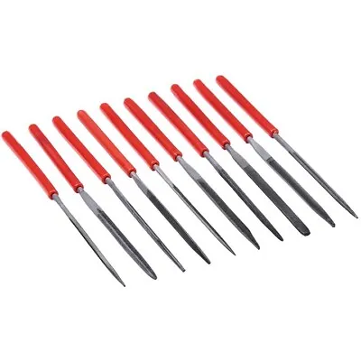 10pc Mini Needle File Set Precision + Wallet Micro Files Jeweller Amtech E1750 • £4.15