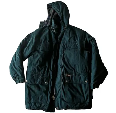 Vtg 3XL/4XL Pacific Trail Men's Insulated Zip Up Hooded Coat Parka Green Heavy • $49.99