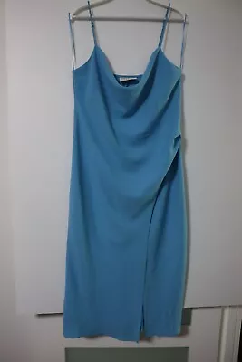New With Tag - Finders Keepers Calypso Midi Blue Dress Size Au 14 • $23