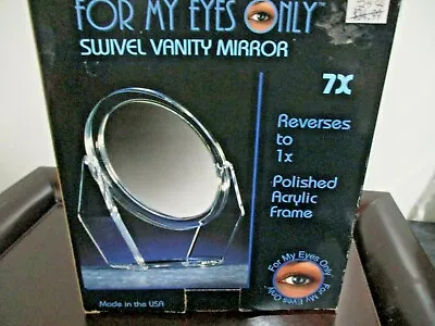 Zadro 7X / 1X Swivel Acyrlic Vanity Magnifying Mirror Great For Low Vision • $28.93