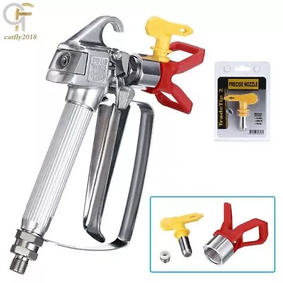 3600PSI Airless Paint Spray Gun W/ Tip&Tip Guard Sprayers Fast Shipping • $19.69