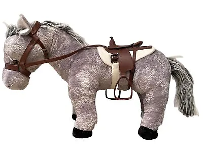 Maplelea PosableChinook Pony Horse W Bridle  Blanket & Saddle For All 18” Dolls • $36.79