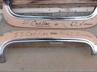 1955 Cadillac Series 62 Fender Skirts With Stainless Trim  • $600