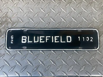 $395 • Buy Vintage 1962 Bluefield Virginia Va License Plate Town Tag Topper Chevy Ford Rare