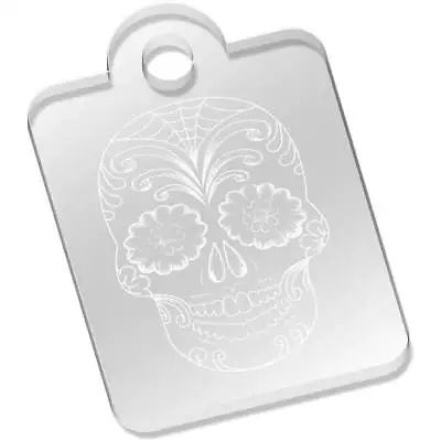 'Mexican Sugar Skull' Clear Acrylic Keyrings (AK041540) • £2.99