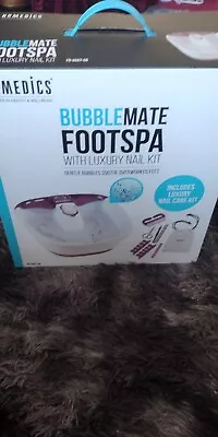 HoMedics Bubble Mate Foot Spa With Luxury Nail Kit  Boxed And Unused  • £24.99