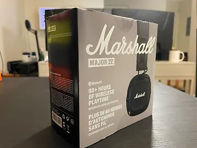 Marshall Major IV On- Ear Bluetooth Wireless Headphones - Brand New Sealed • $117.06