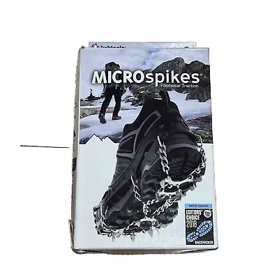 Kahtoola MICROspikes Ice Cleats Hike Work Black Size L New • $69.95